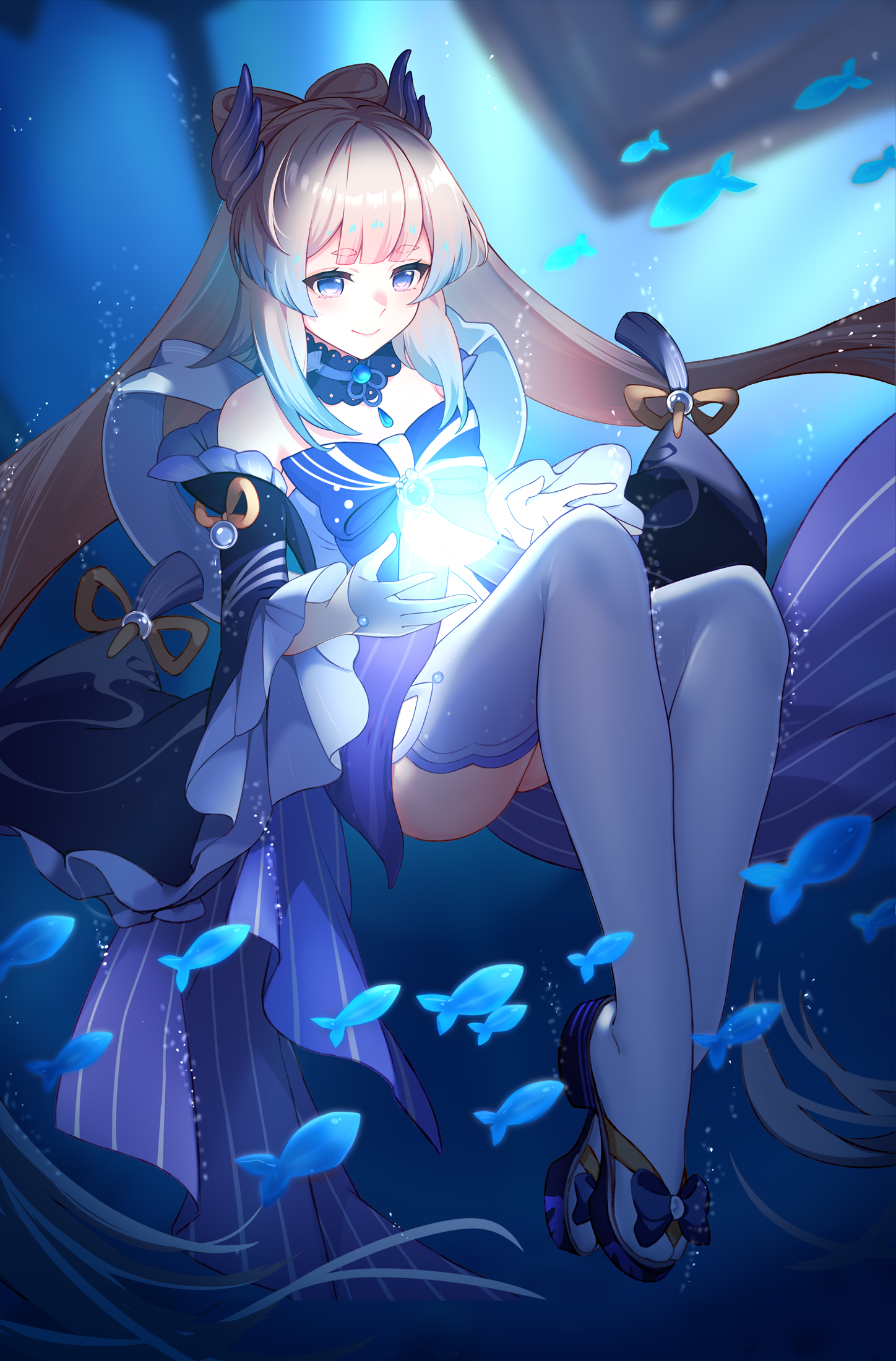 Tyenka Genshin Impact Sangonomiya Kokomi Thighhighs Yande Re